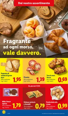 Anteprima del volantino Sfizioso salsiccia e friarielli, 125 g confezione valido a partire dal 17/09/2026 | Pagina: 20