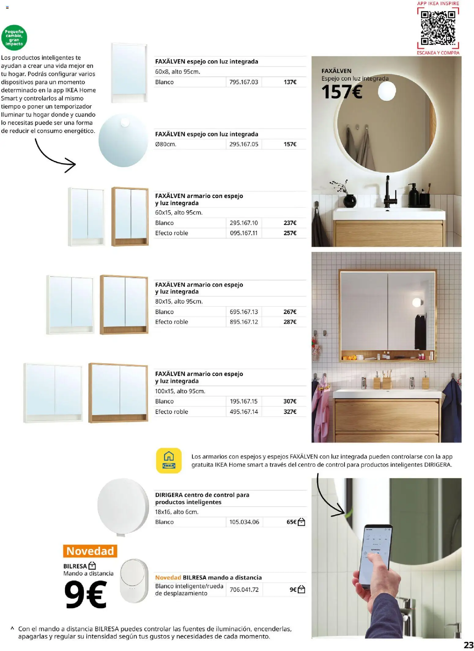 Catálogo IKEA Baños │ válido desde el 01.02.2026 | Página: 23 | Productos: Té, Armario, Espejo