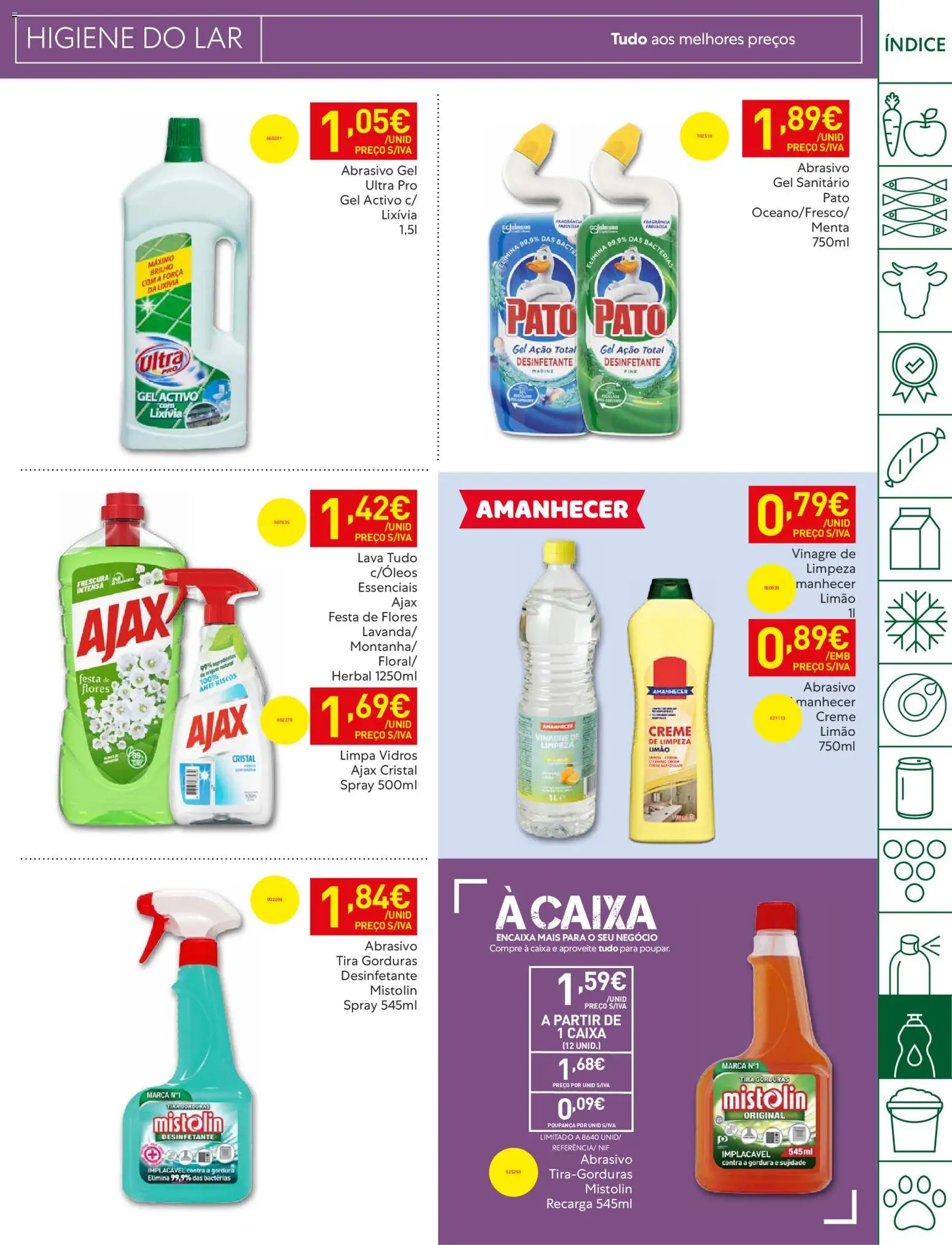 Recheio Folheto Madeira │ válido de 19.05.2026 | Página: 49 | Produtos: Vinagre, Flores, Limpa vidros, Creme