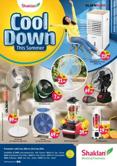 Preview of Shaklan catalogue Cool Down This Summer valid from 20 Jul, 2026 | Page: 1