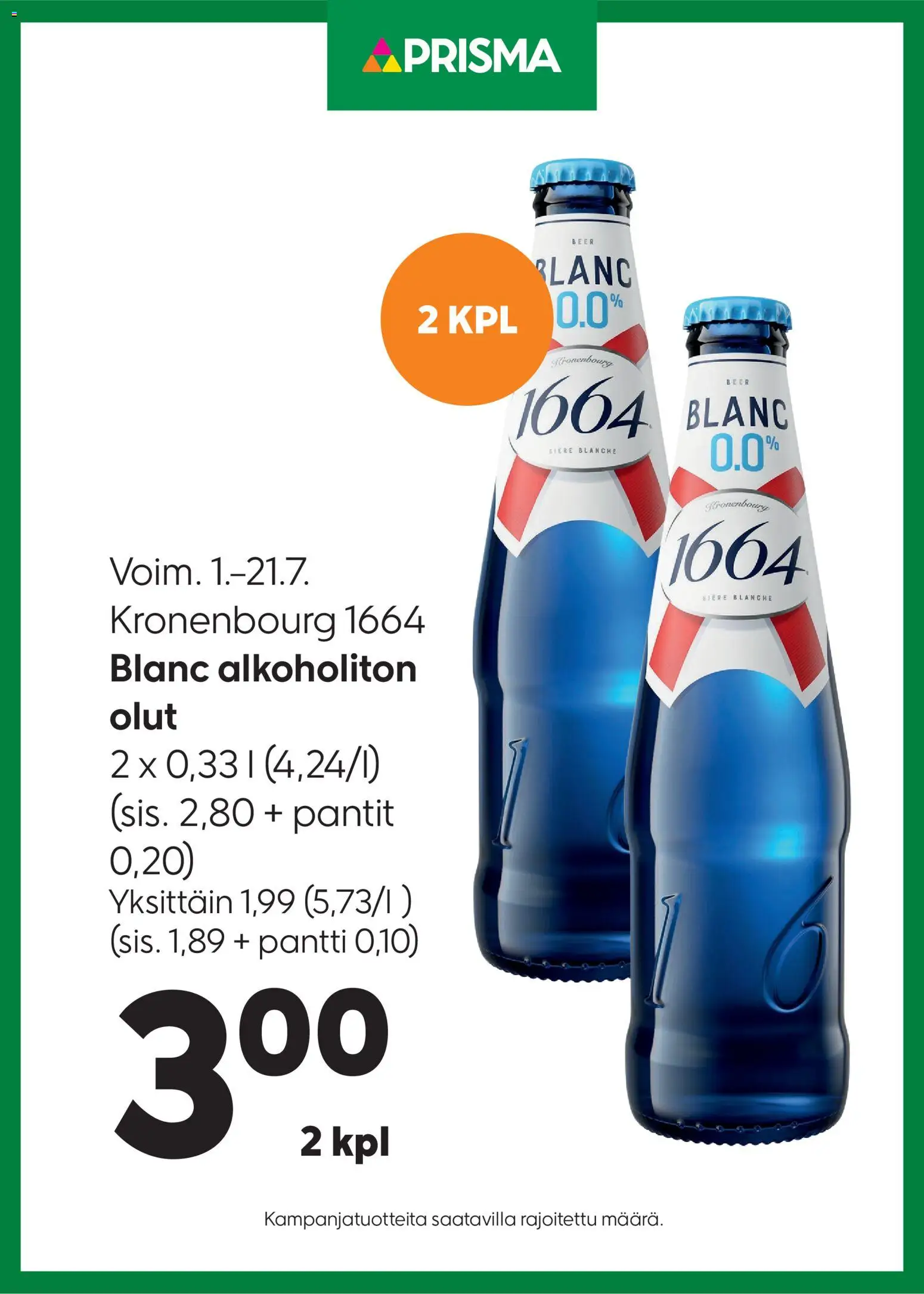 Prisma tarjoukset Blanc – voimassa 01/07/2026 alkaen | Sivu: 1
