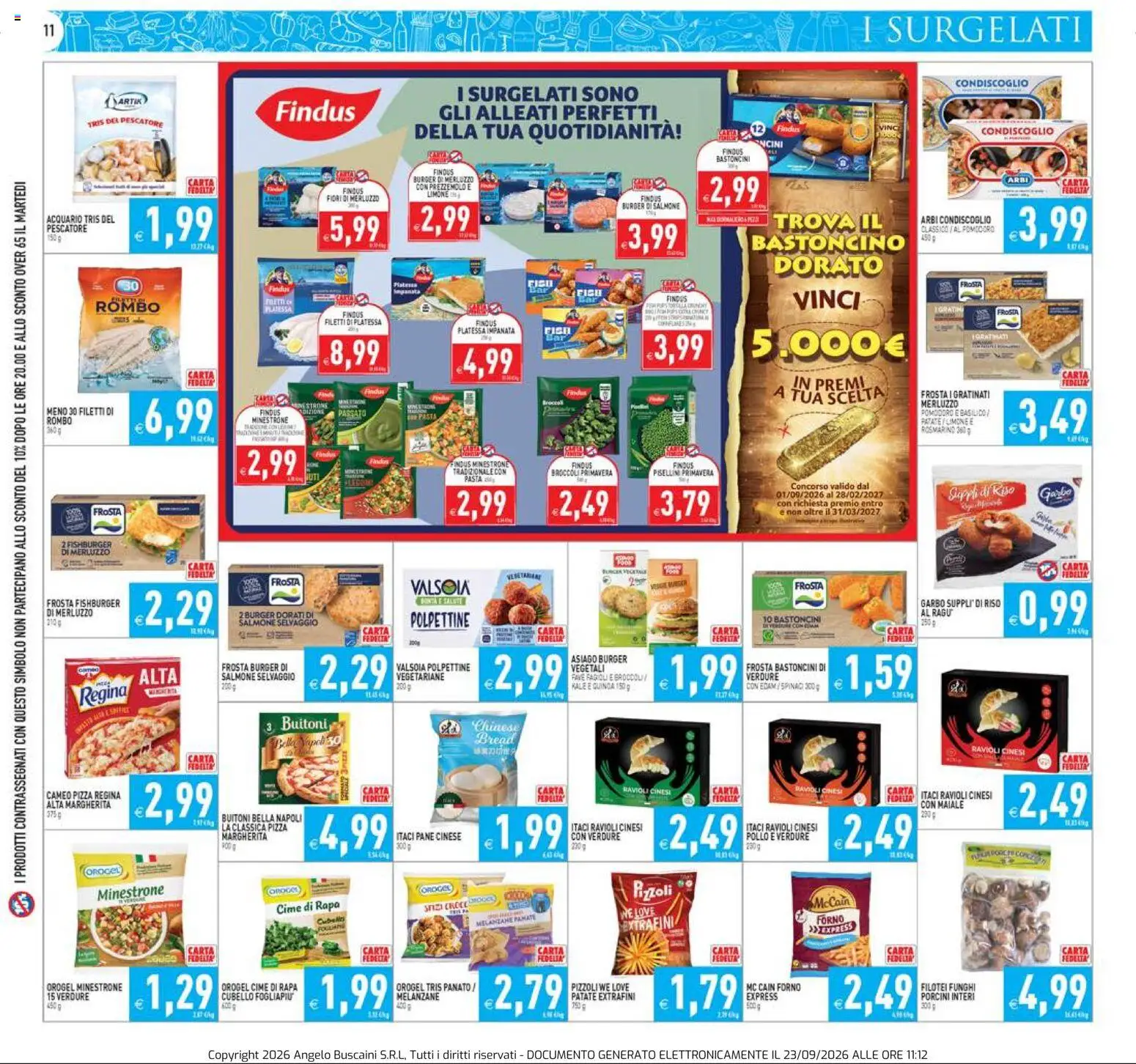 Volantino PIM Supermercati del 23/09/2026 | Pagina: 11 | Prodotti: Pane, Pollo, Edam, Basilico