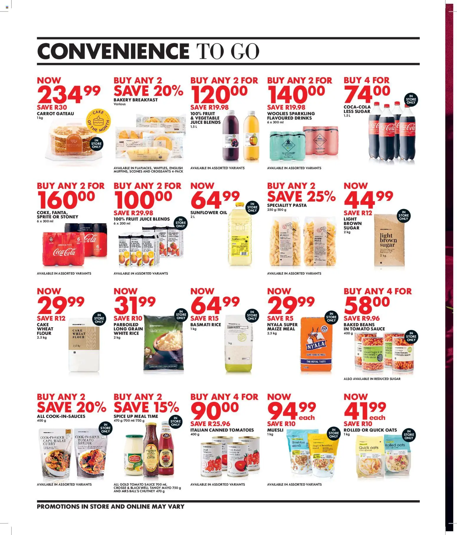 New Woolworths catalogue – valid from 04.05.2026 | Page: 4 | Products: Flour, Bakery, Oil, Sprite