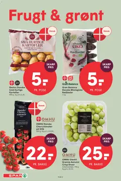 Spar - Tilbudsavis uge 39 gyldig fra 18/09/2026 | Side: 6 | Produkter: Rødbeder, Kartofler, Vindruer, Druer