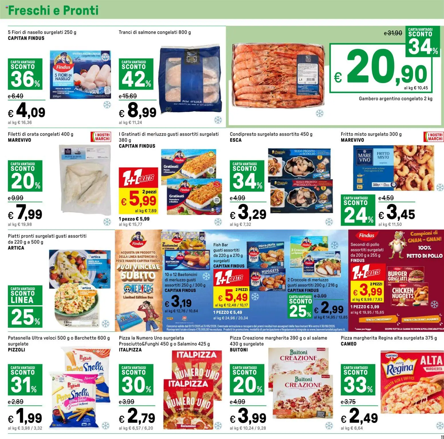 Volantino Iper del 11.05.2026 | Pagina: 11 | Prodotti: Rosmarino, Nuggets, Patate, Orata
