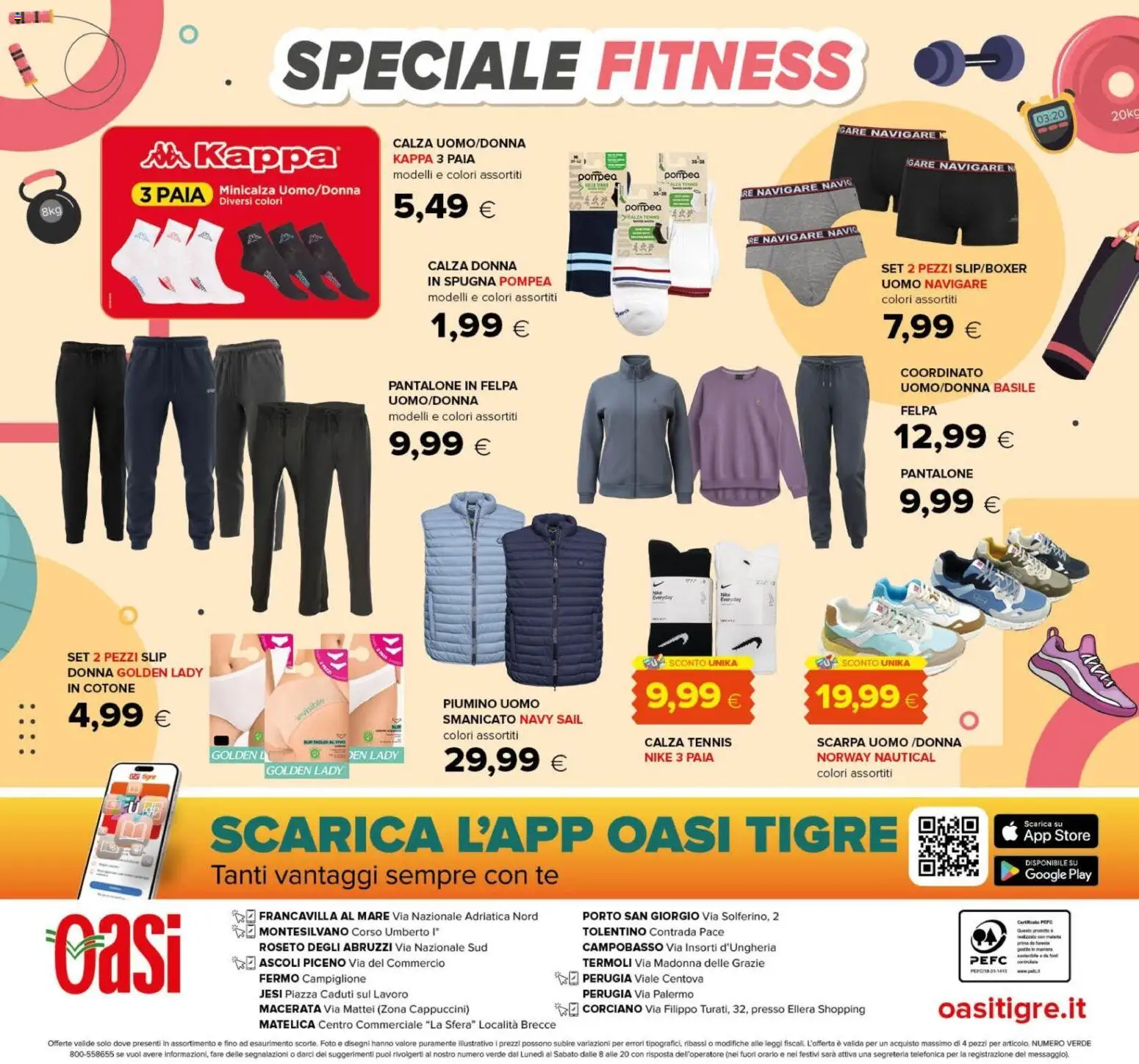 Volantino Oasi del 24/09/2026 | Pagina: 24 | Prodotti: Spugna, Tè, Felpa, Smanicato