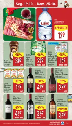 Pré-visualização PEDRAS, SALGADAS, Água, com Gás, Acresce valor de, depósito 0.60€;, pack de 6 x 330 ml;, 1.98 l pack (l = 1.51) válido de 19/10/2026 | Página: 11