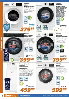 Bela plus katalog akcije – veljaven od 16.04.2026 | Stran: 2 | Izdelki: Pralni stroj
