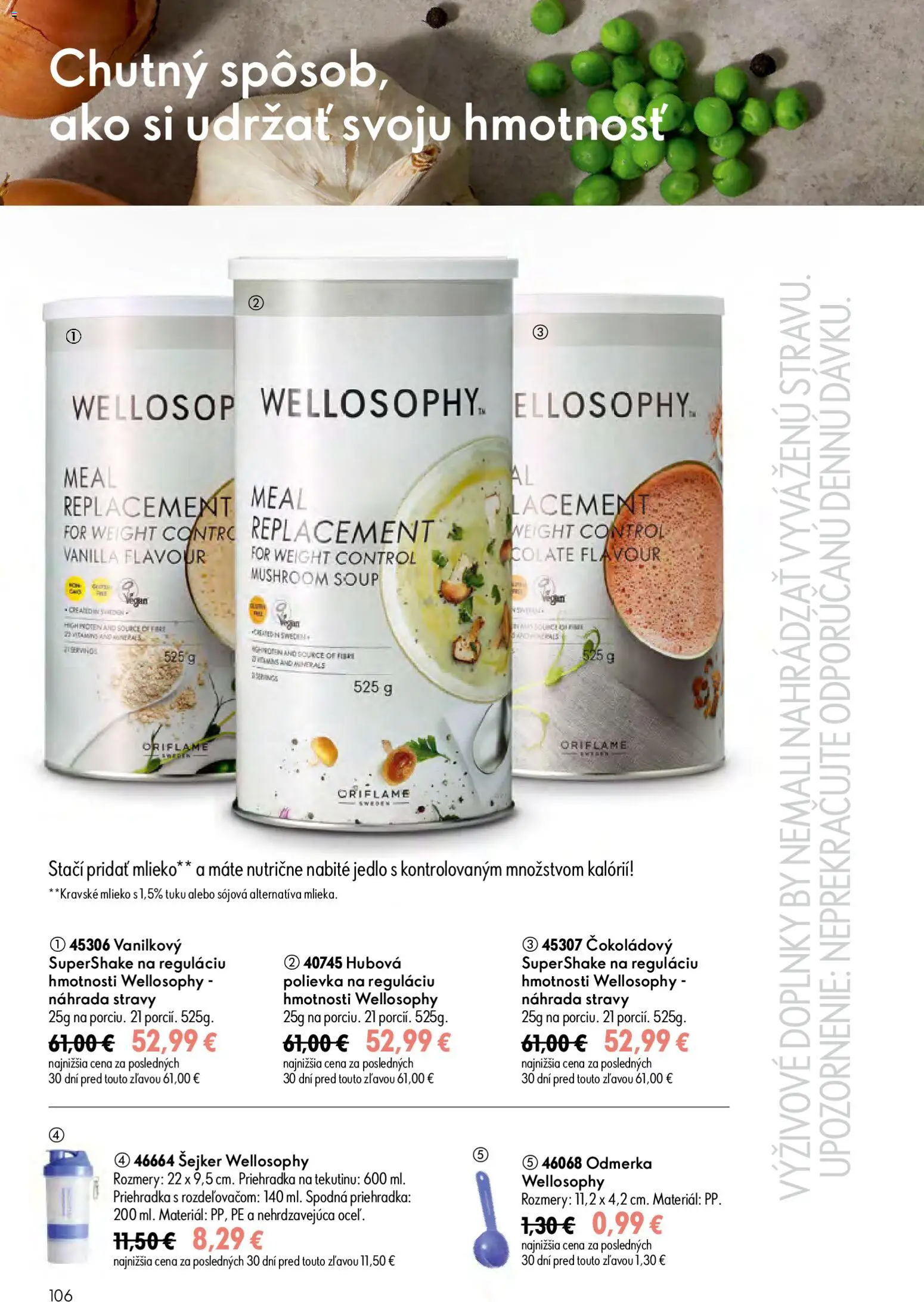 Nové Oriflame akcie – leták je platný od 29.07.2026 | Strana: 106 | Produkty: Mlieko, Protein
