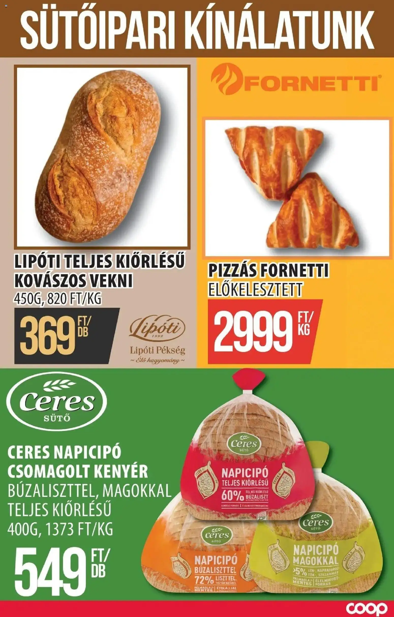 COOP Szolnok akciós ujság - amely érvényes a következő dátumtól: 11.06.2026 | Oldal: 7 | Termékek: Sütő, Szezámmag, Kenyér