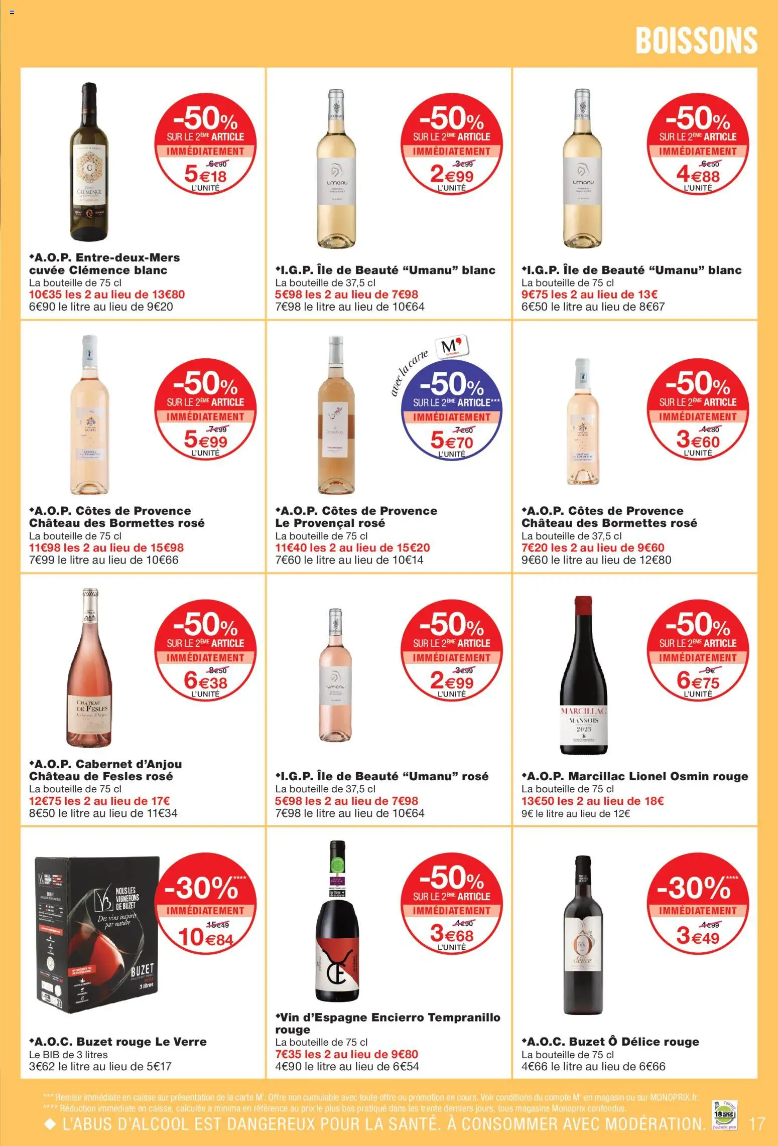 {H1} | Page: 17 | Produits: Boissons, Bouteille