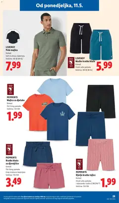 LIVERGY Polo majica, Komad, Vafl struktura materijala, Veličine: 48-58 (M-XL) - Pregled kataloga iz trgovine Lidl, vrijedi od 11.05.2026 | Stranica: 29