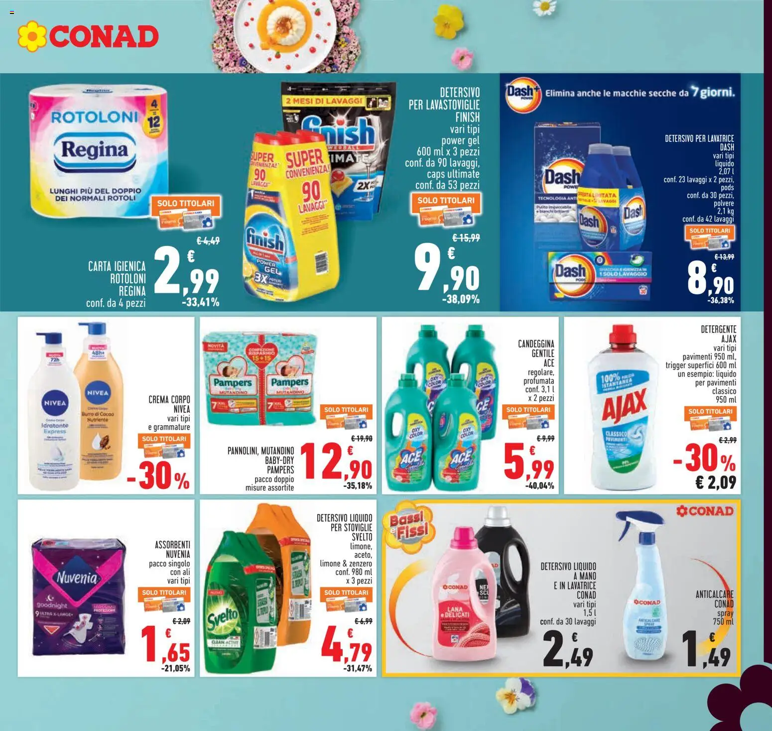 Volantino Conad del 26.03.2026 | Pagina: 21 | Prodotti: Detergente, Burro, Lavatrice, Lavastoviglie
