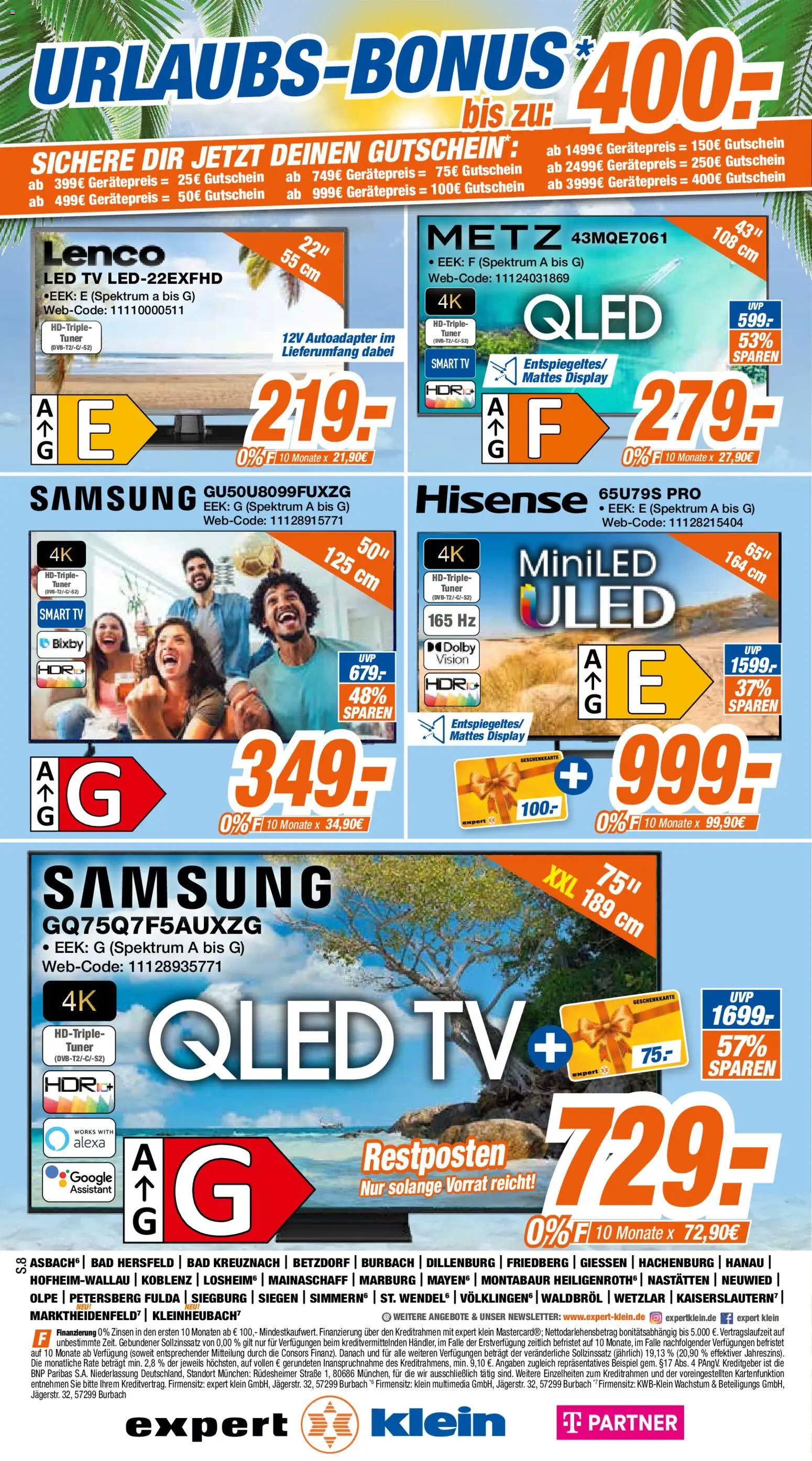 Expert Giessen – gültig ab 10.08.2026 | Seite: 8 | Produkte: Hisense, Bad, Samsung, Smart TV