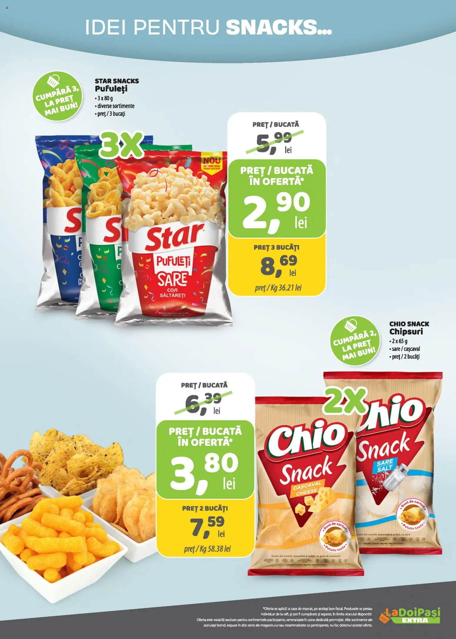 Noul catalog LaDoiPași – valabil de la 16.09.2026 | Pagină: 11 | Produse: Șort, Aplică, Chipsuri, Sare
