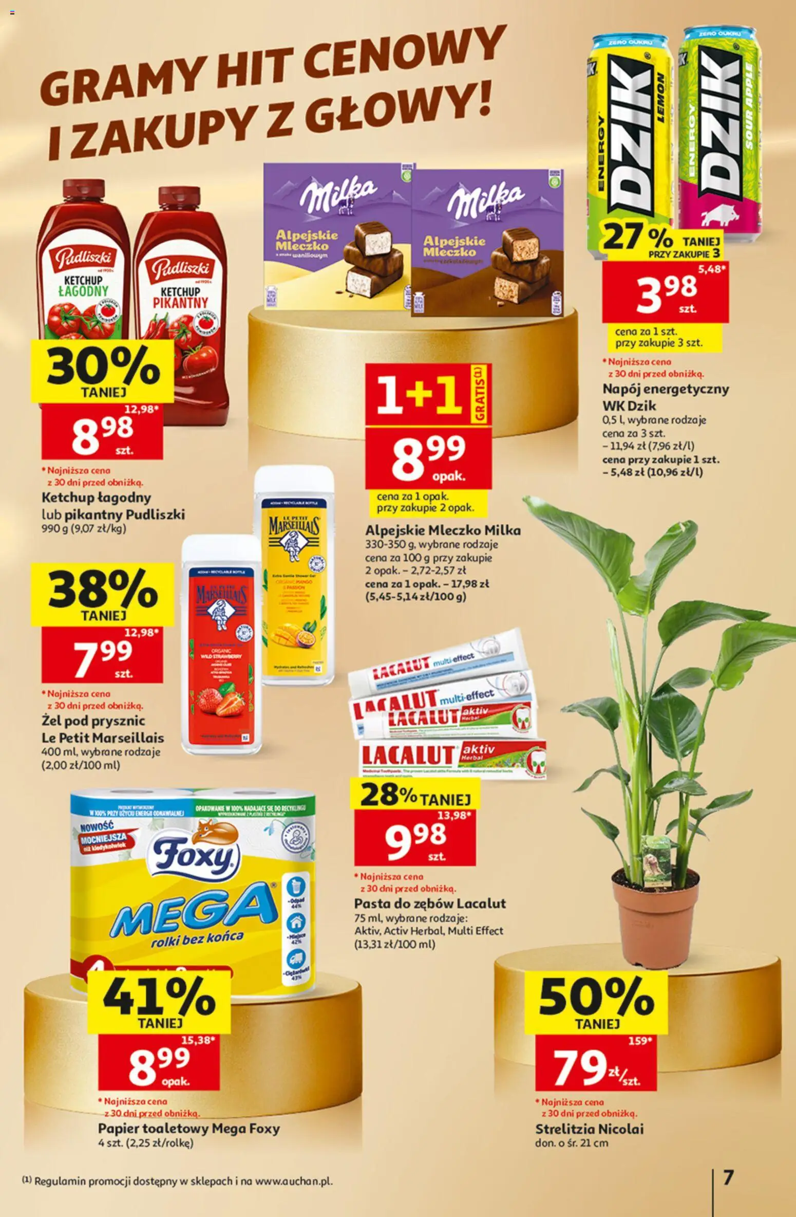 Auchan gazetka - Hipermarket od 08.10.2026 | Strona: 7 | Produkty: Mango, Ketchup, Napój energetyczny, Prysznic