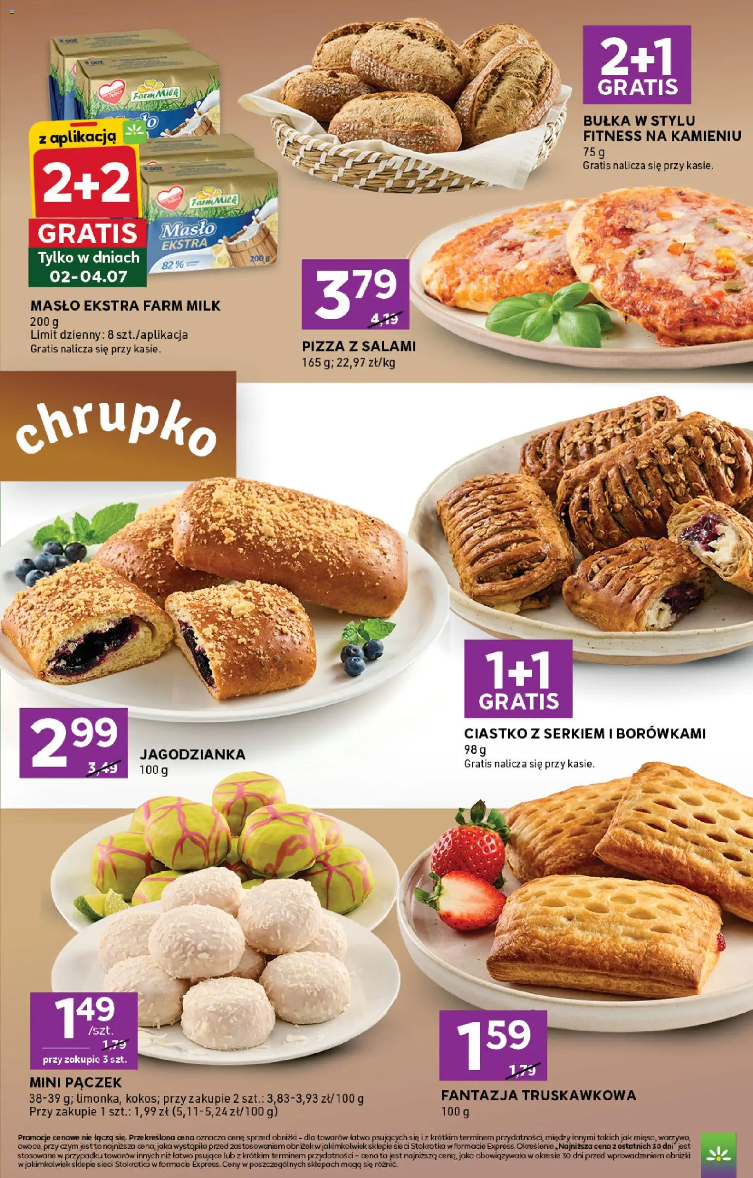 Stokrotka gazetka - Express od 02.07.2026 | Strona: 5 | Produkty: Stokrotka, Masło, Salami, Pizza