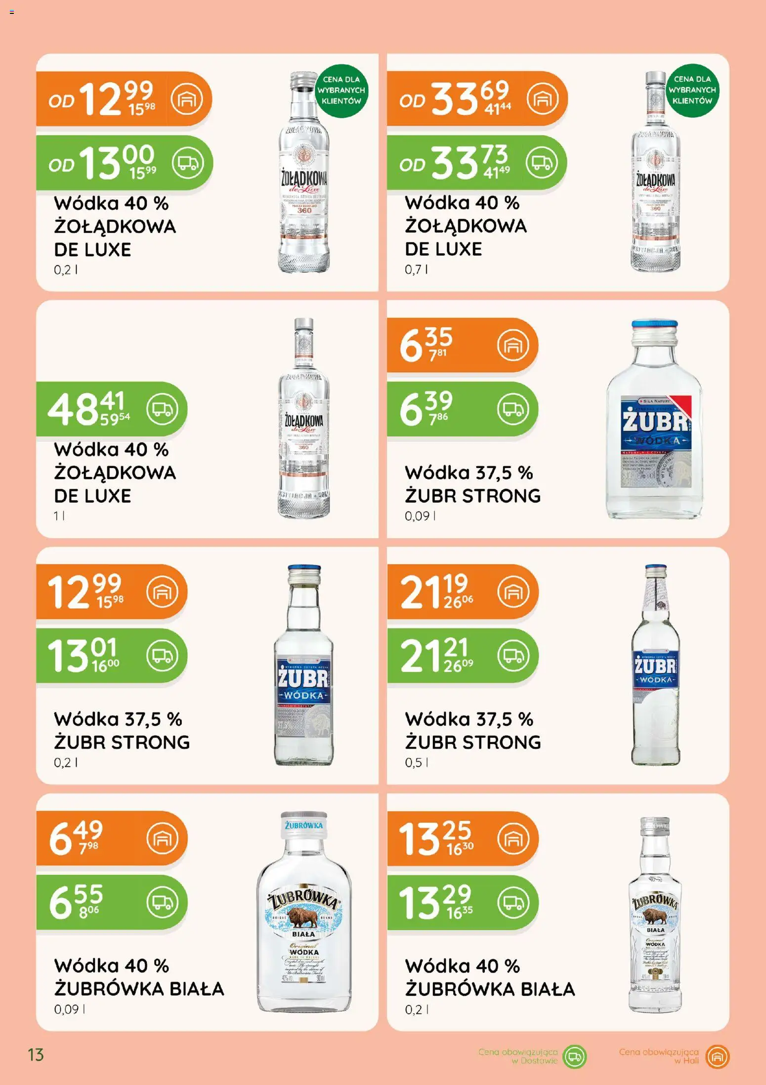 Eurocash gazetka - Katalog Alkoholowy od 01.10.2026 | Strona: 13 | Produkty: Żubrówka, Wódka