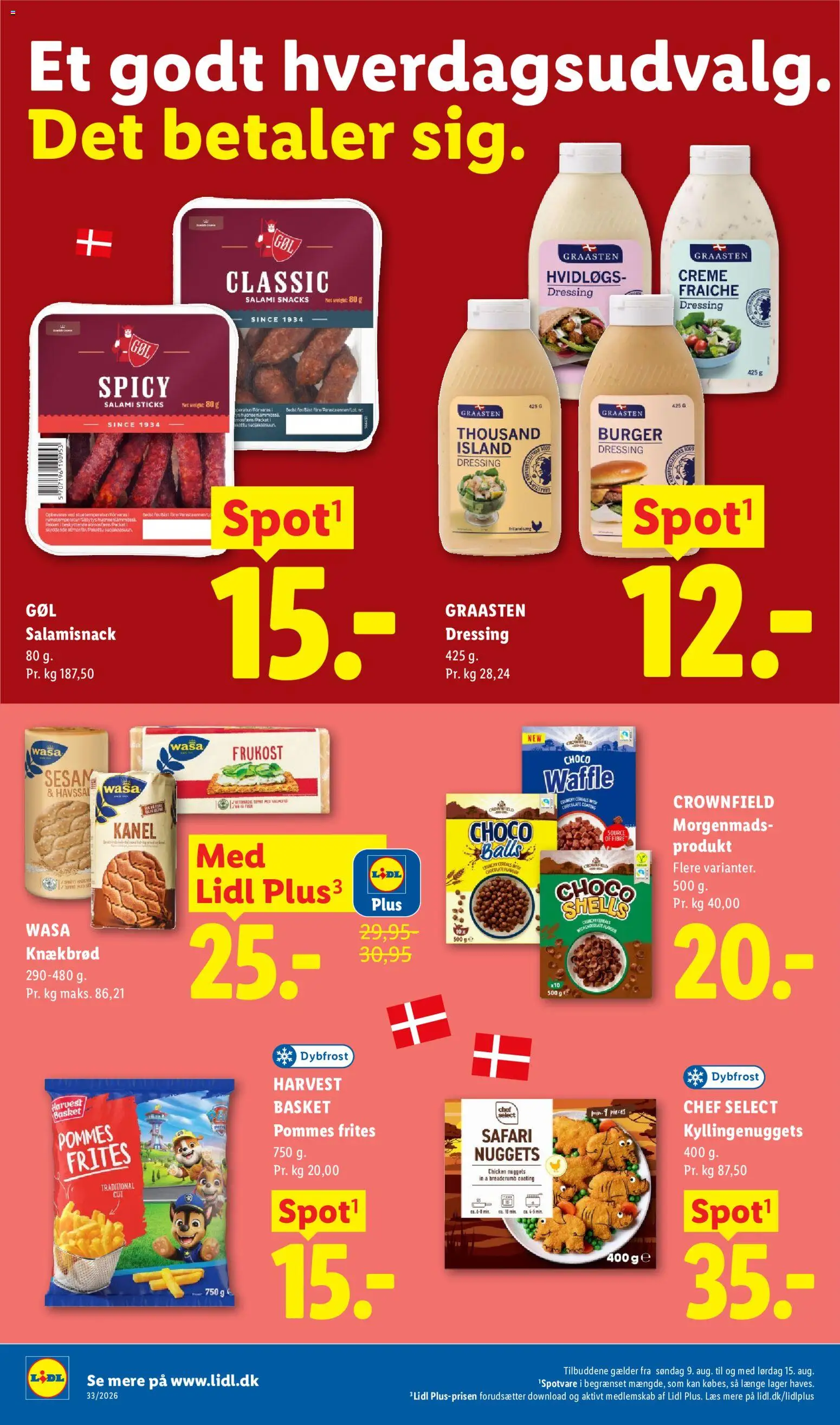 Lidl tilbudsavis – gyldig fra 09/08/2026 | Side: 8 | Produkter: Creme, Kanel, Creme fraiche, Søm