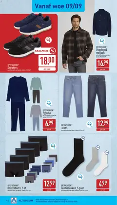 Aldi folder week 37 - Voorbeeld van een folder van Aldi, geldig van 07/09/2026 | Pagina: 16 | Producten: Sneakers, Shirt, Pyjama