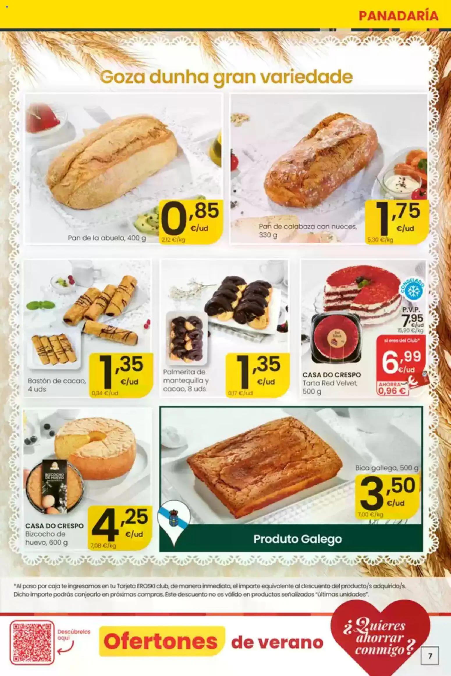 Eroski É bo que sexa de aquí │ válido desde el 30/07/2026 | Página: 7 | Productos: Πράσινο τσάι, Té, Bizcocho, Caja