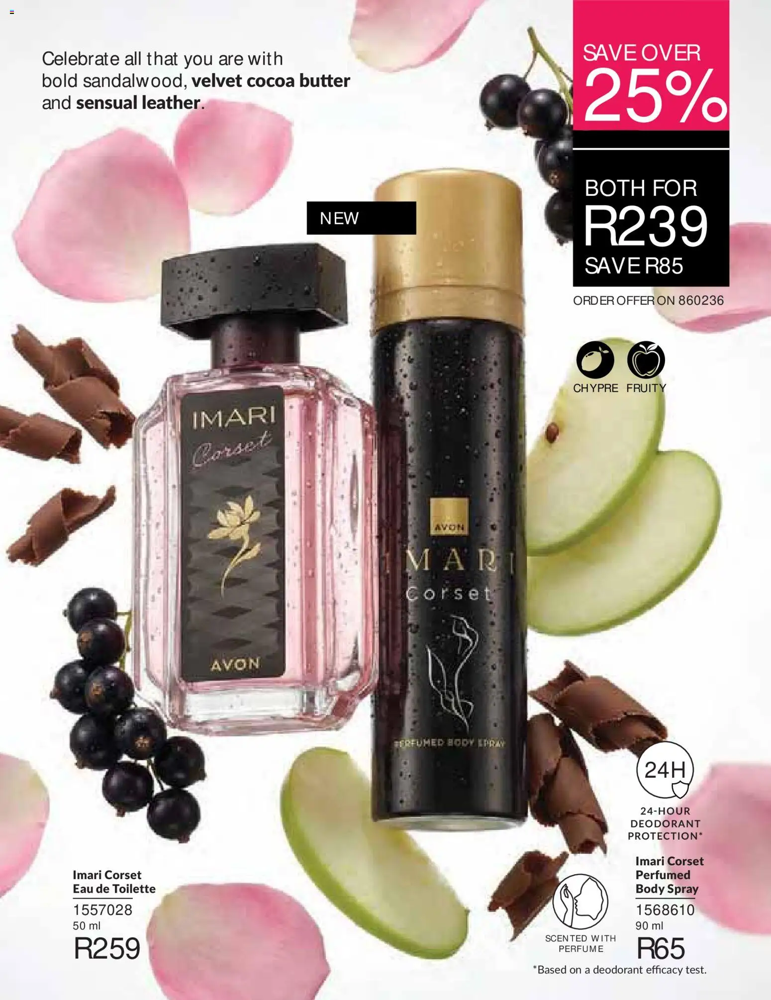 New Avon catalogue – valid from 01/09/2026 | Page: 19 | Products: Cocoa butter, Butter, Perfume, Deodorant