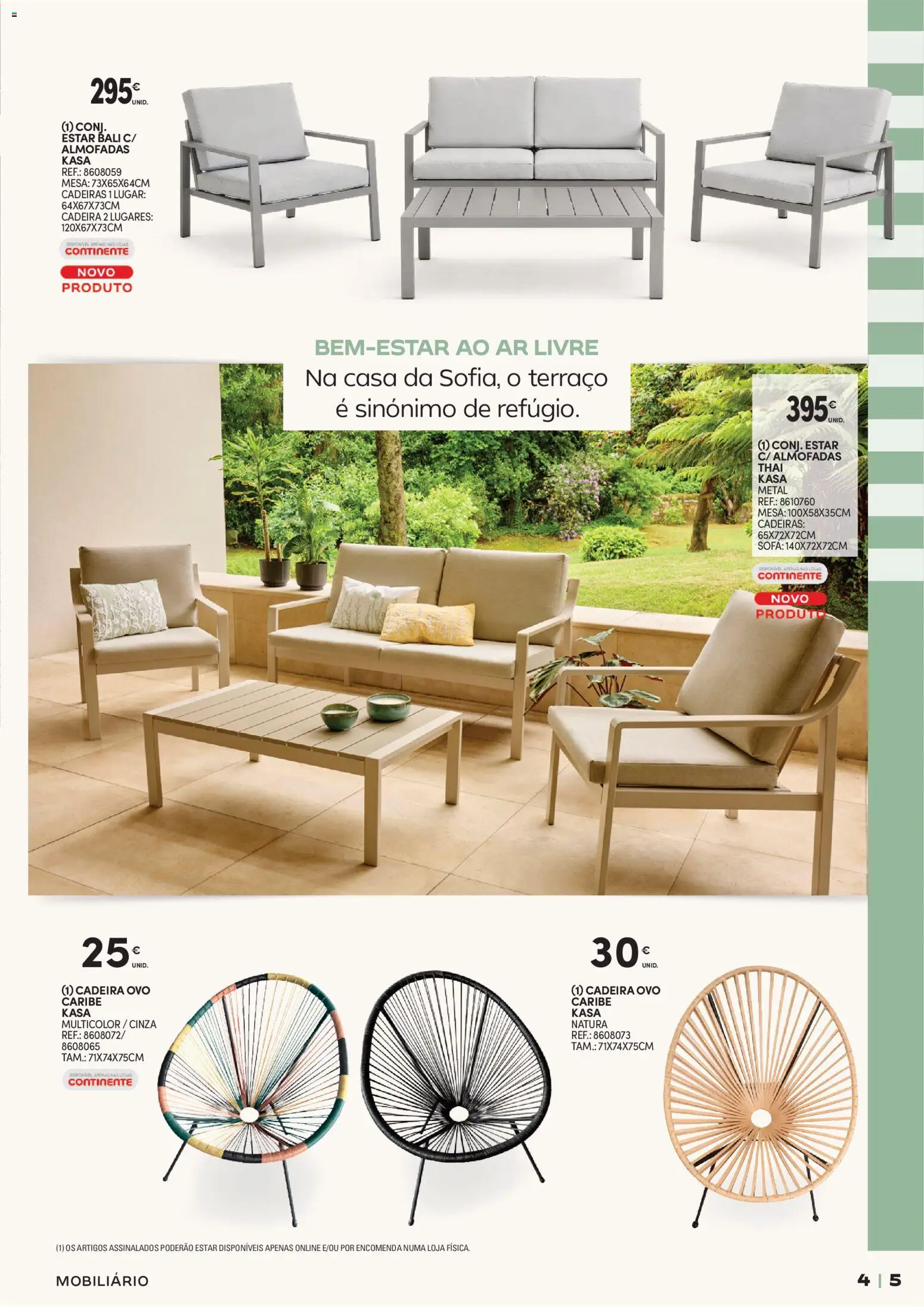 Continente Verão A casa de toda a gente │ válido de 19.05.2026 | Página: 5 | Produtos: Cadeiras, Sofá, Mesa, Cadeira