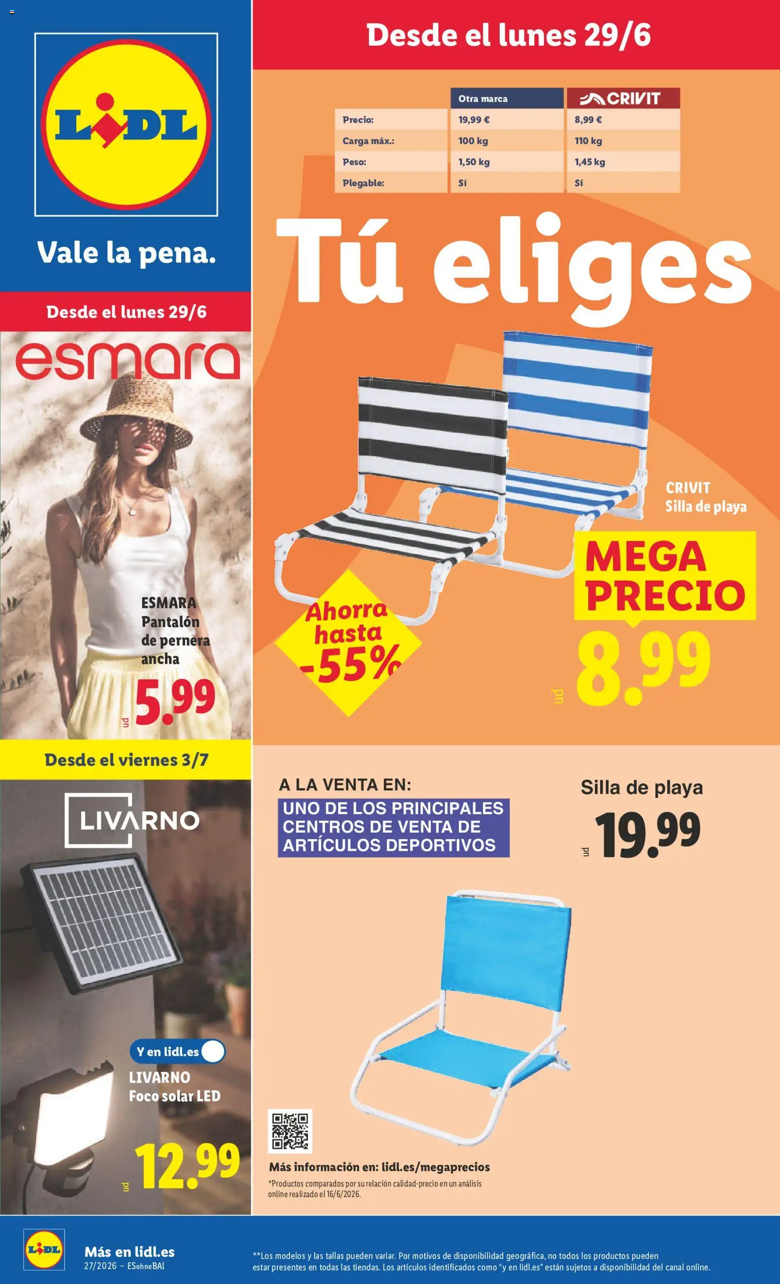 Lidl folleto de bazar │ válido desde el 29/06/2026 | Página: 1