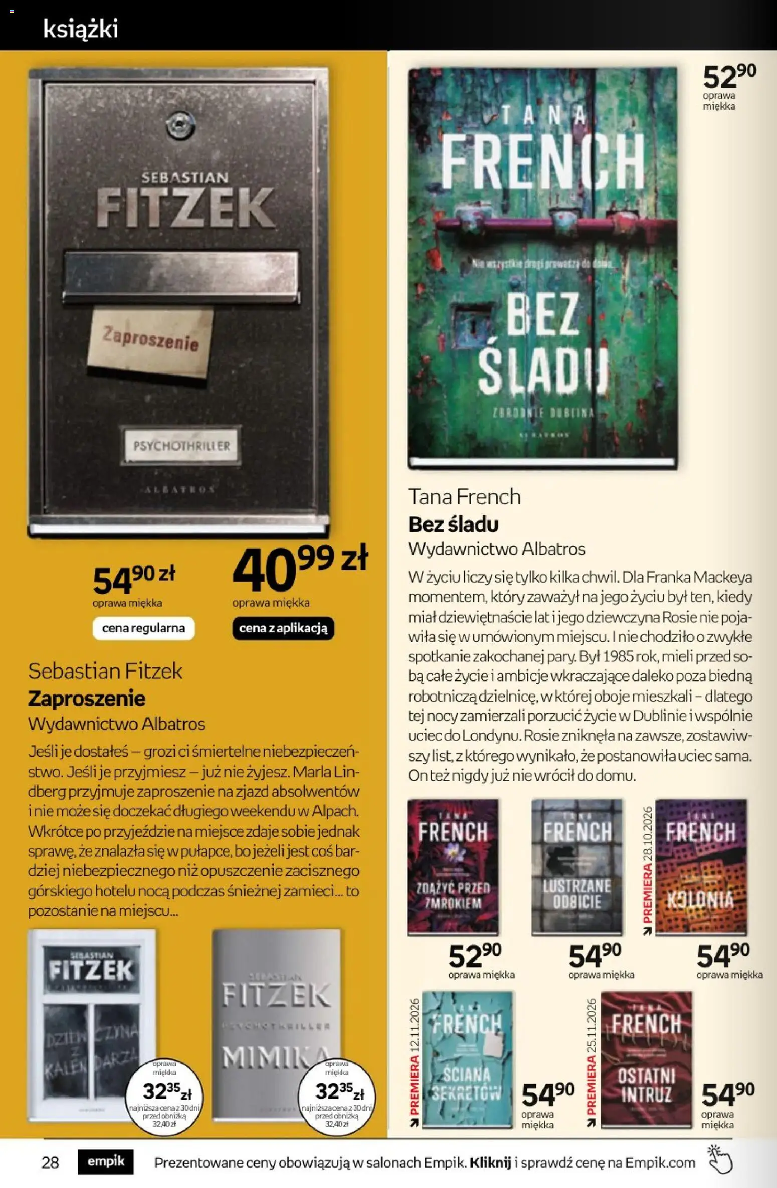 Empik promocje - Tom kultury Książki od 14.10.2026 | Strona: 28 | Produkty: Książki