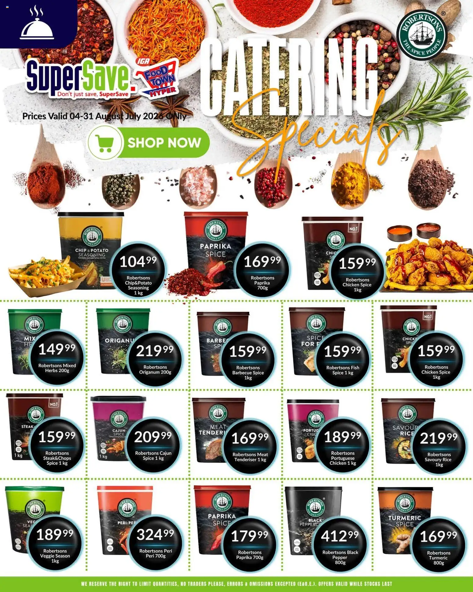 New Super Save catalogue – valid from 04/08/2026 | Page: 7 | Products: Chicken, Rice, Herbs, Pepper