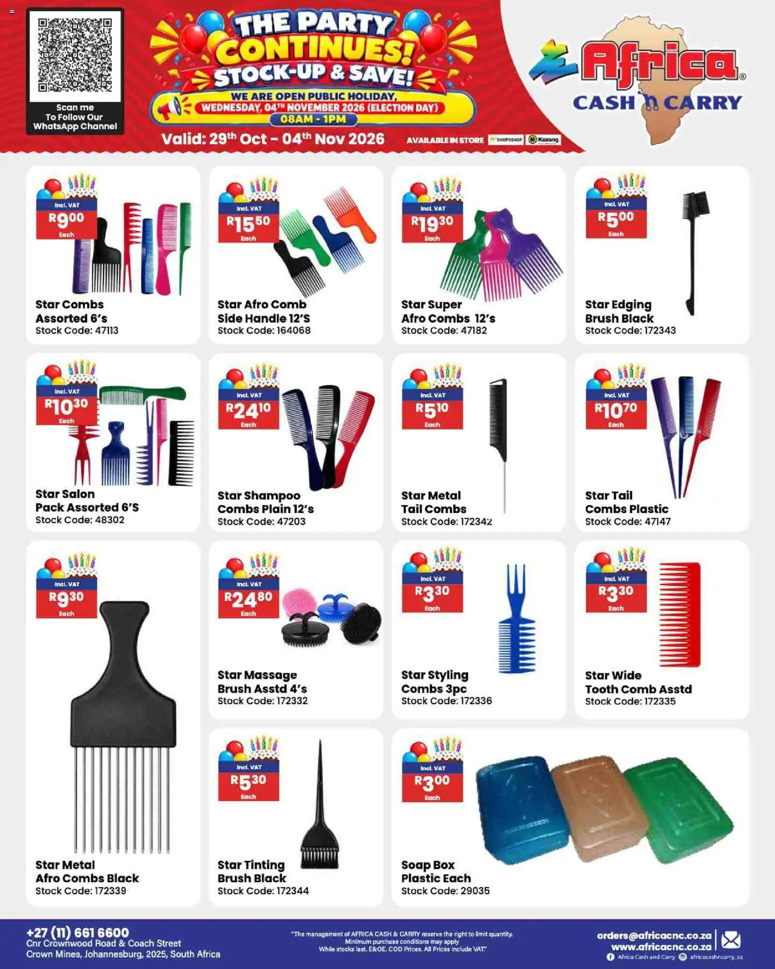 New Africa Cash & Carry catalogue – valid from 29/10/2026 | Page: 144