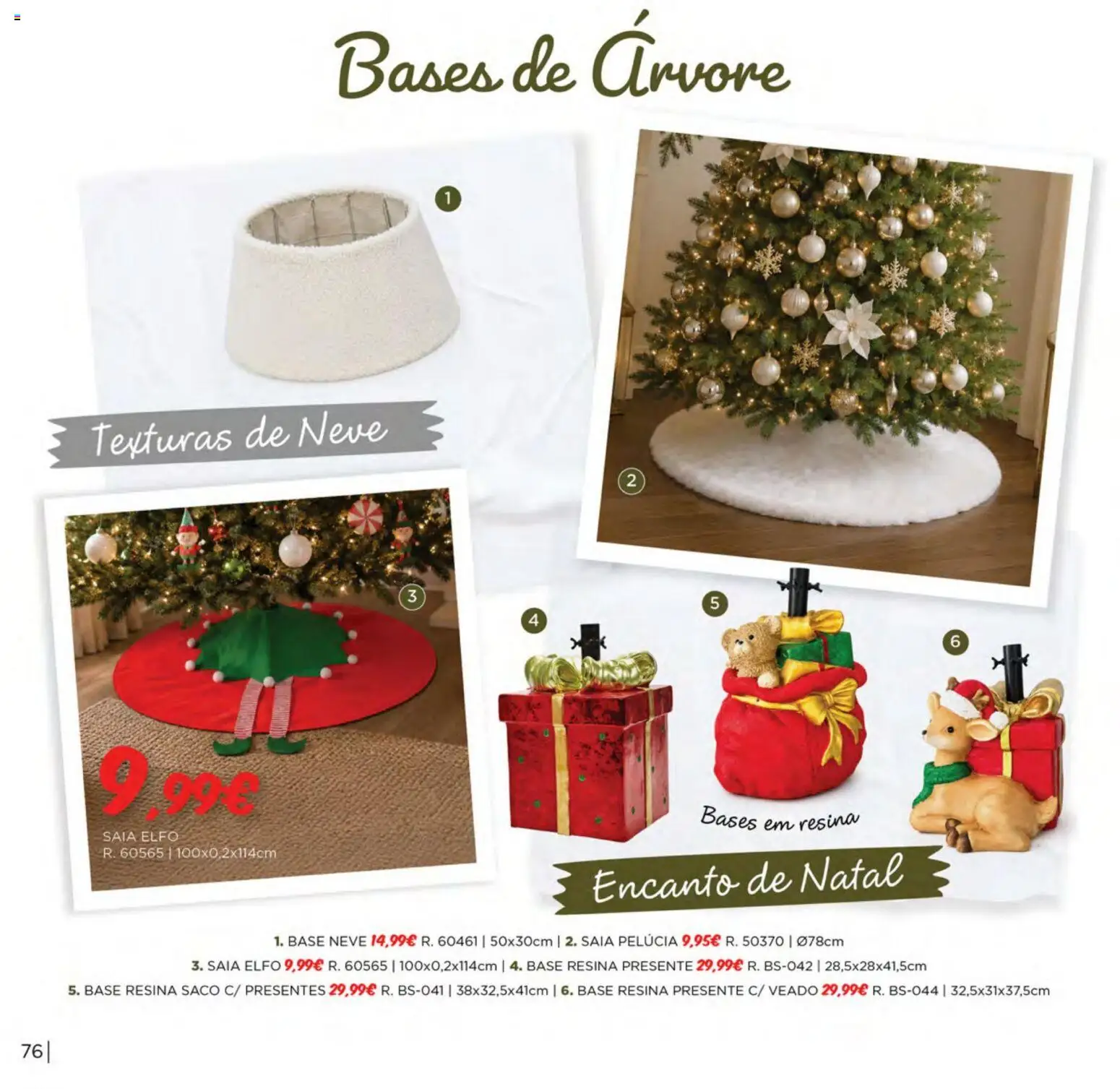 Espaço Casa Catálogo de Natal 2026 │ válido de 06/10/2026 | Página: 76 | Produtos: Saco, Base, Saia