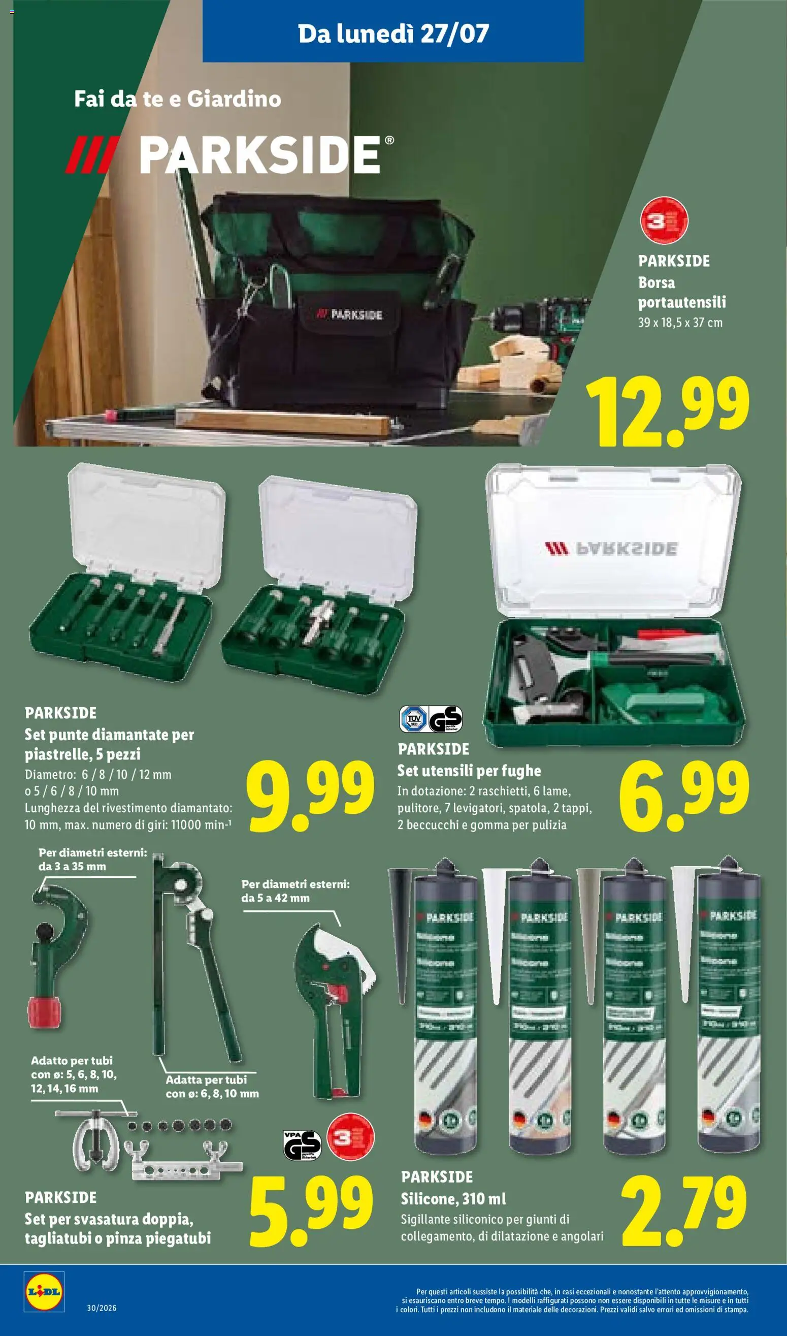 Volantino Lidl del 23/07/2026 | Pagina: 38 | Prodotti: Tè, Borsa, Silicone, Tubi