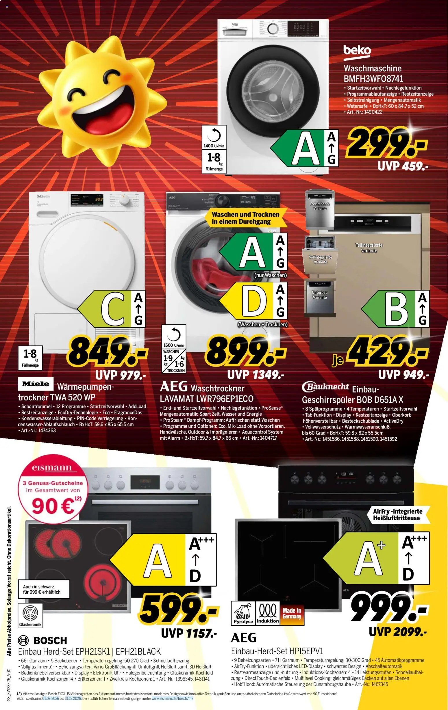 Medimax Prospekt – gültig ab 08.08.2026 | Seite: 8 | Produkte: Top, AEG, Trockner, Heißluftfritteuse