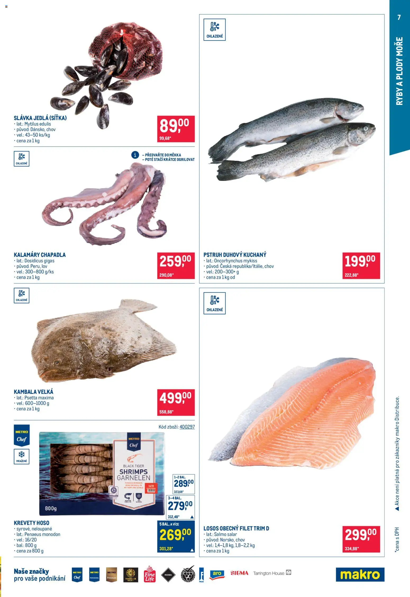 Makro leták - Gastronomie od 17.06.2026 | Strana: 7 | Produkty: Tiger, Ryby, Losos, Pstruh