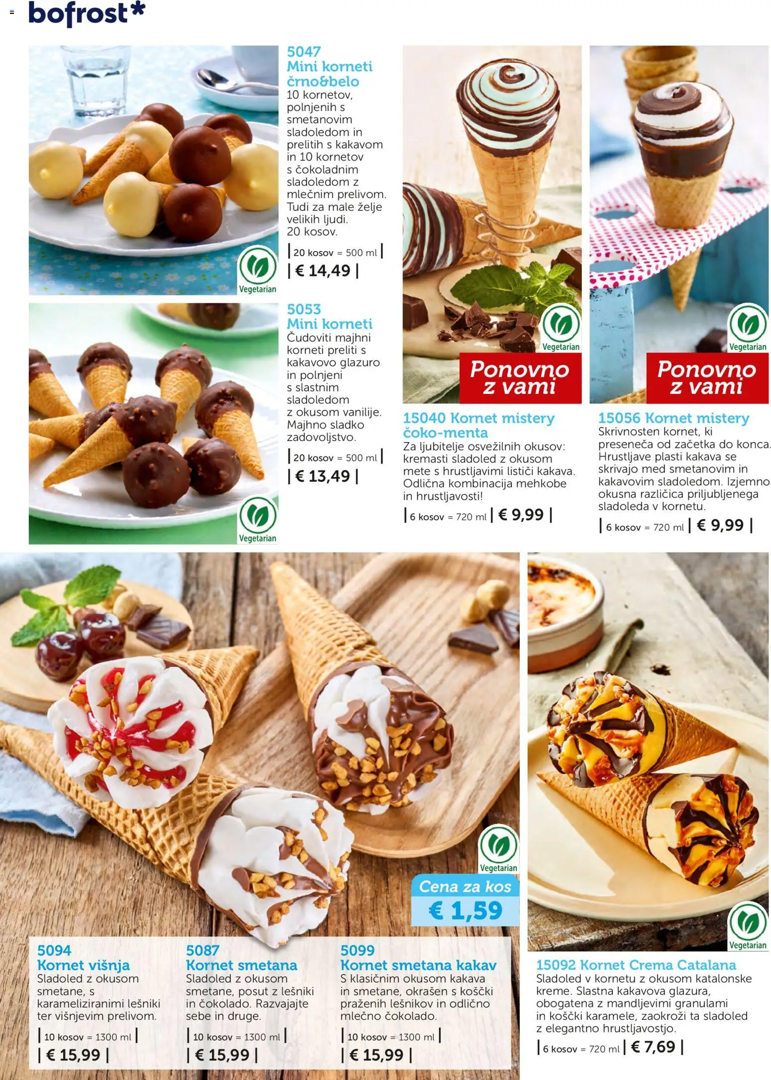 Novi Bofrost katalog ponudbe – veljaven od 04.03.2026 | Stran: 8 | Izdelki: Kos, Kakav, Smetana, Sladoled