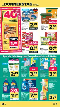 Netto Aktueller Prospekt ab 14.09.2026 gültig | Seite: 30 | Produkte: Brühe, Creme, Duschgel, Kartoffeln