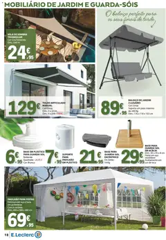 Pré-visualização E.Leclerc Especial Ar Livre válido de 28.04.2026 | Página: 10 | Produtos: Baloiço, Base