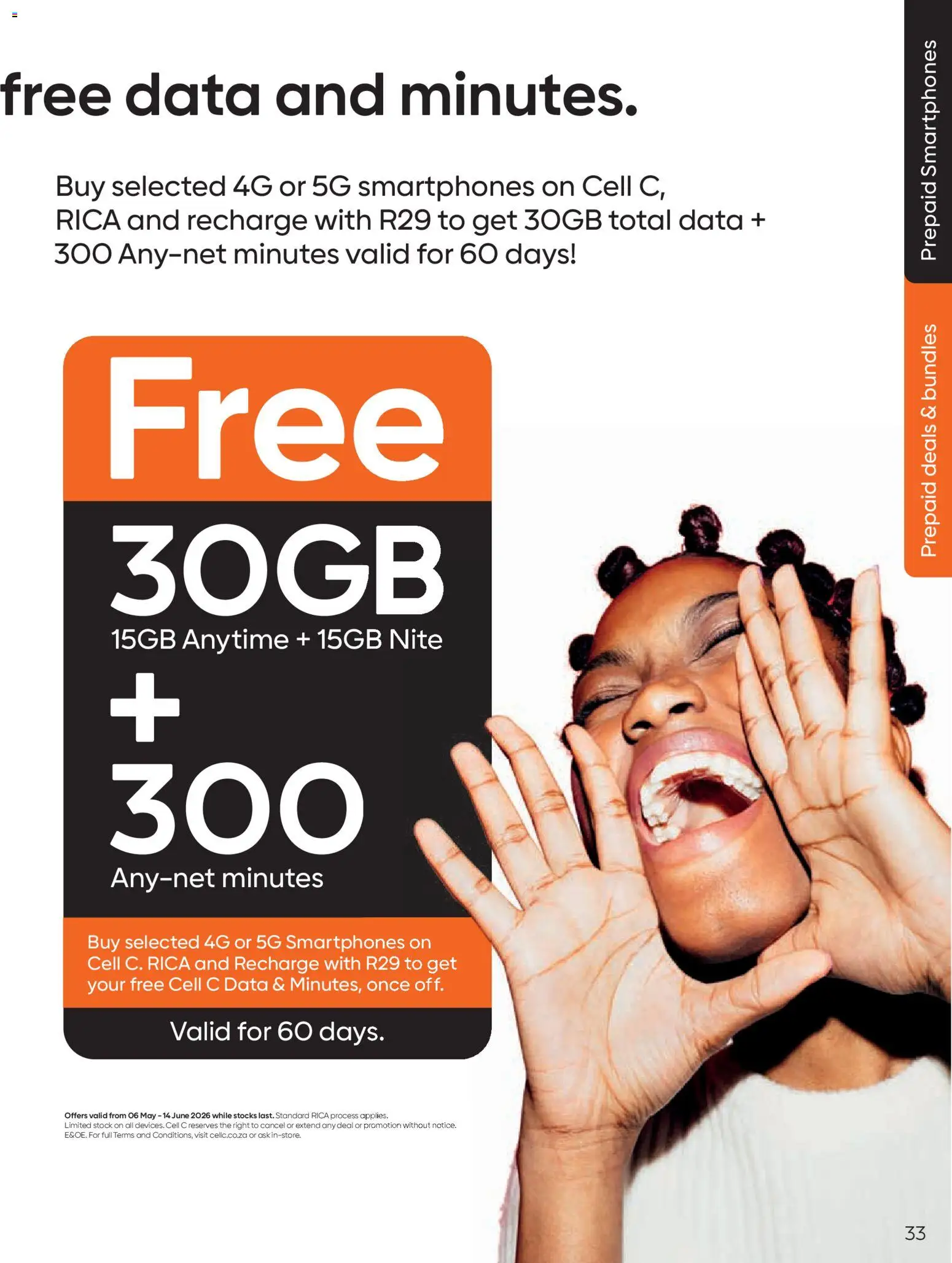 New Cell C catalogue – valid from 06.05.2026 | Page: 35 | Products: Data, Stock