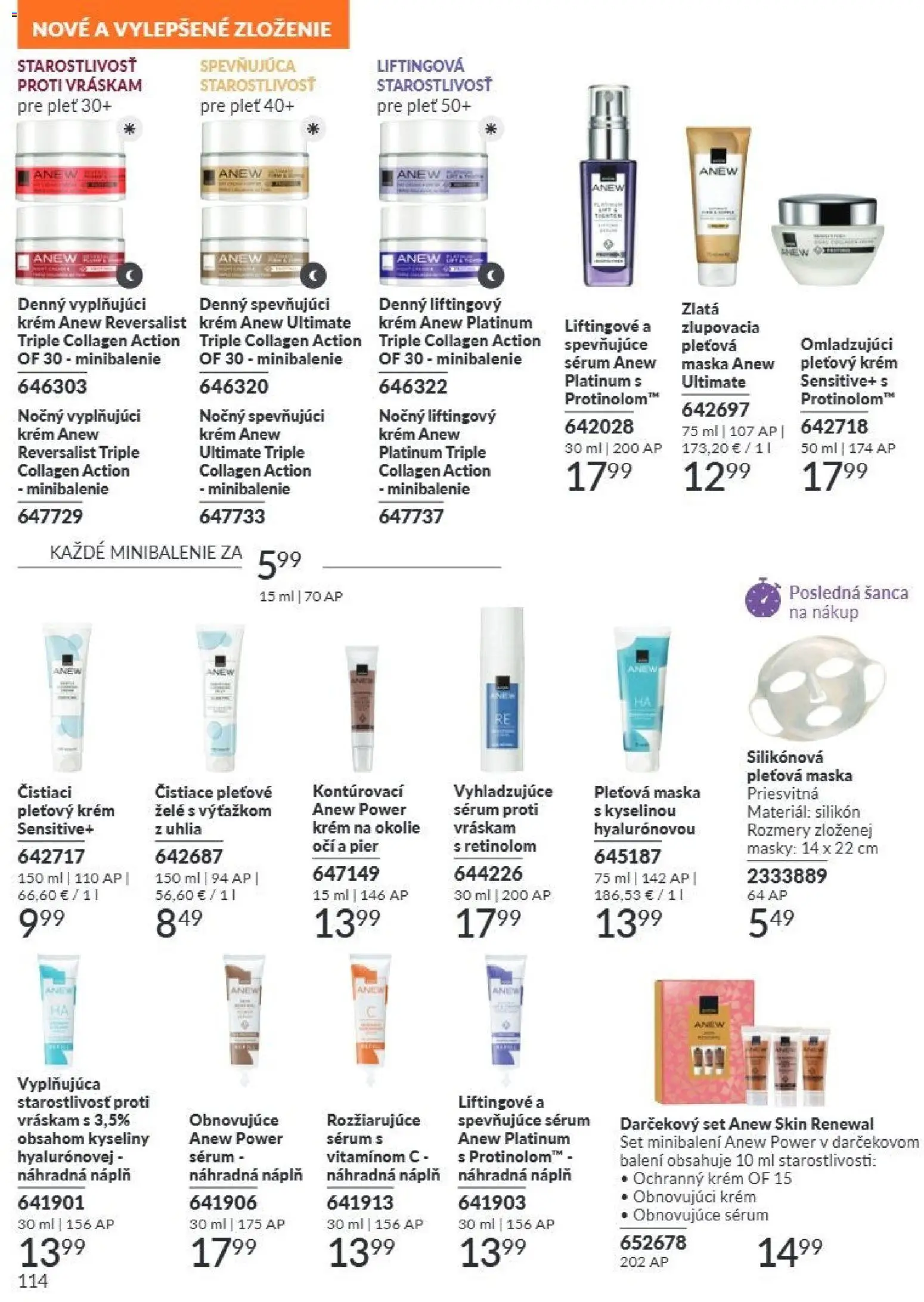 Nové Avon akcie – leták je platný od 01.07.2026 | Strana: 114 | Produkty: Masky, Maska, Krém