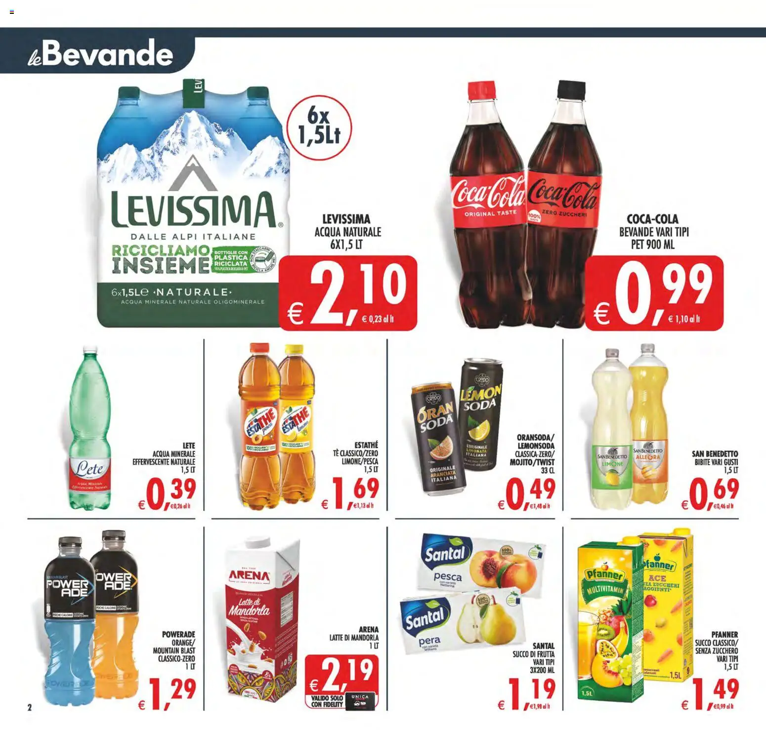 Volantino Decò del 29.05.2026 | Pagina: 2 | Prodotti: Succo, Frutta, Latte, Bibite