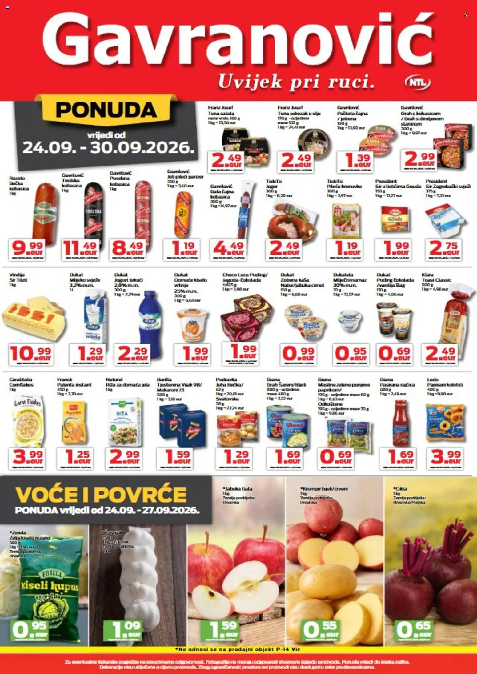 Gavranović katalog | vrijedi od 24.09.2026 | Stranica: 2