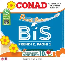 Anteprima del volantino Conad - Pronti, partenza, BIS valido a partire dal 14/07/2026