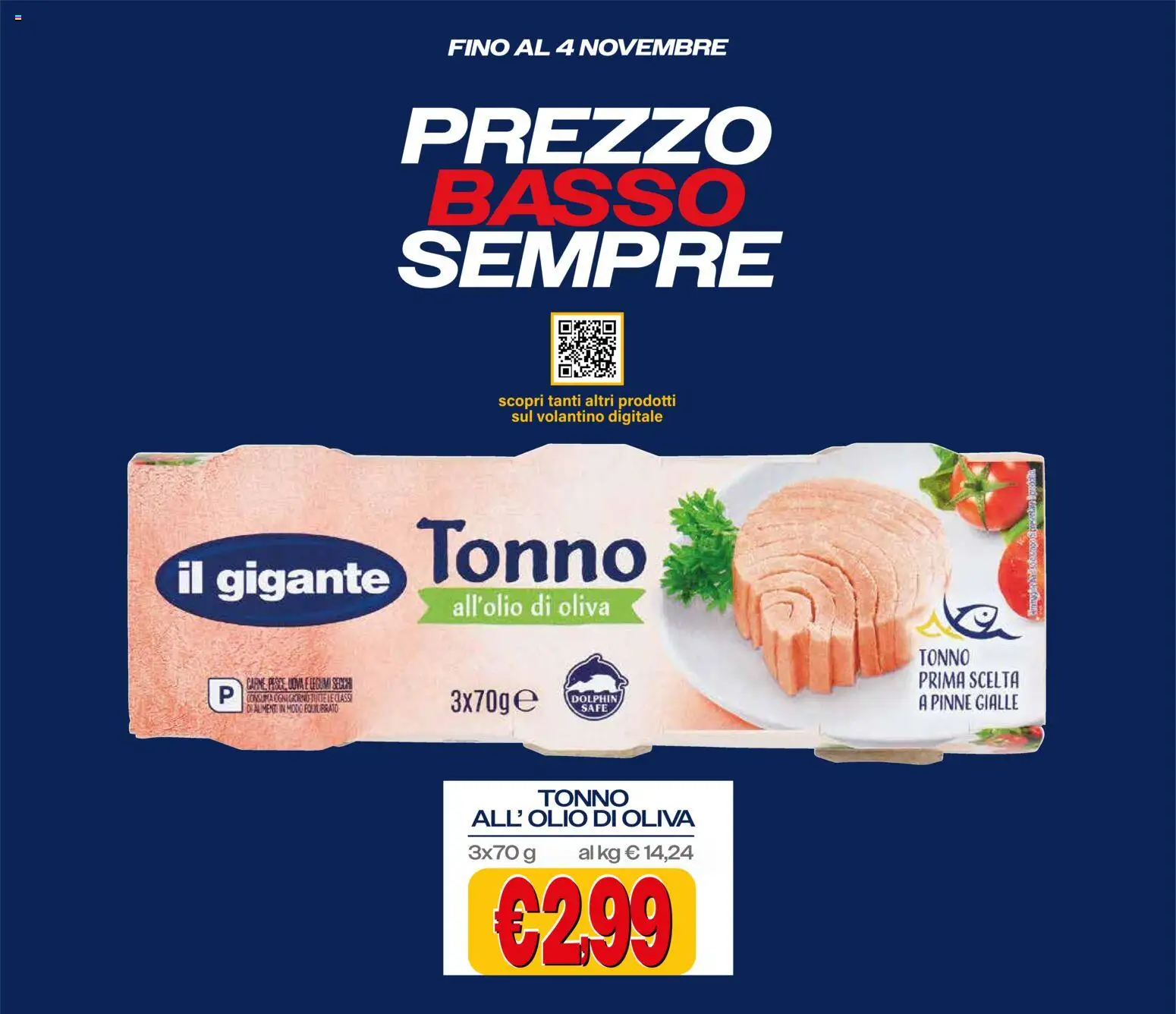 Volantino Il Gigante del 22/10/2026 | Pagina: 21 | Prodotti: Legumi, Uova, Tonno, Basso