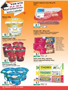 KTC Katalog - Pregled kataloga iz trgovine KTC, vrijedi od 16.09.2026 | Stranica: 30 | Proizvodi: Ledo, Mljeveno meso, Umak, Mileram