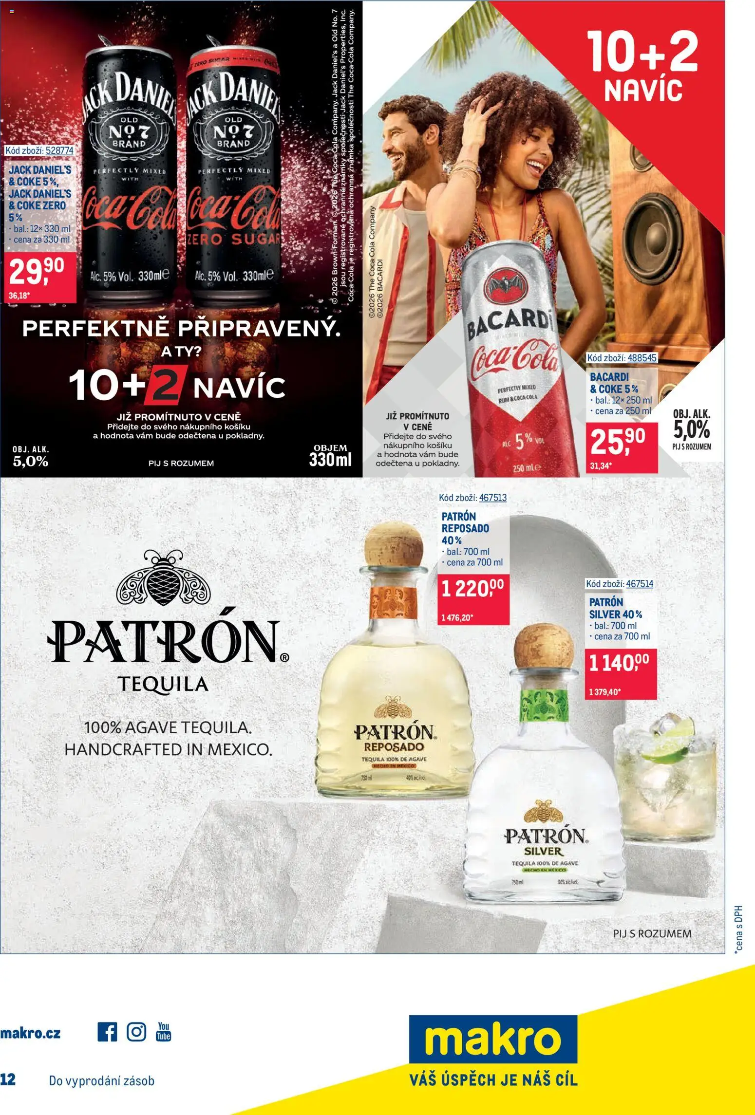 Makro leták - Gastronomie od 20.05.2026 | Strana: 25 | Produkty: Rum, Známky, Coca cola, Jack Daniel’s