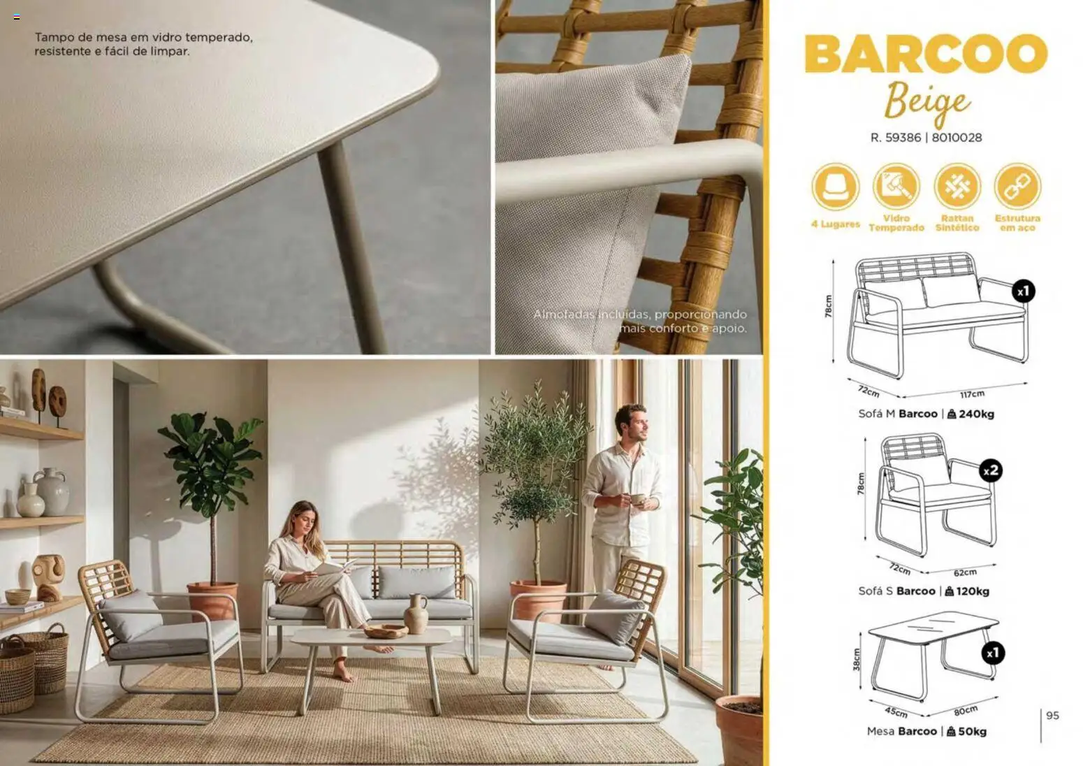 Espaço Casa folheto Ar Livre 2026 │ válido de 07.03.2026 | Página: 95 | Produtos: Sofá, Mesa