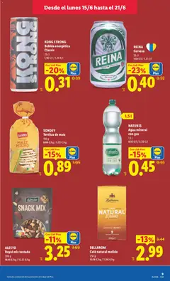 Vista previa NATURIS Agua mineral con gas, Agua mineral con gas válido desde el 15.06.2026 | Página: 23 | Productos: Café, Cerveza, Agua mineral