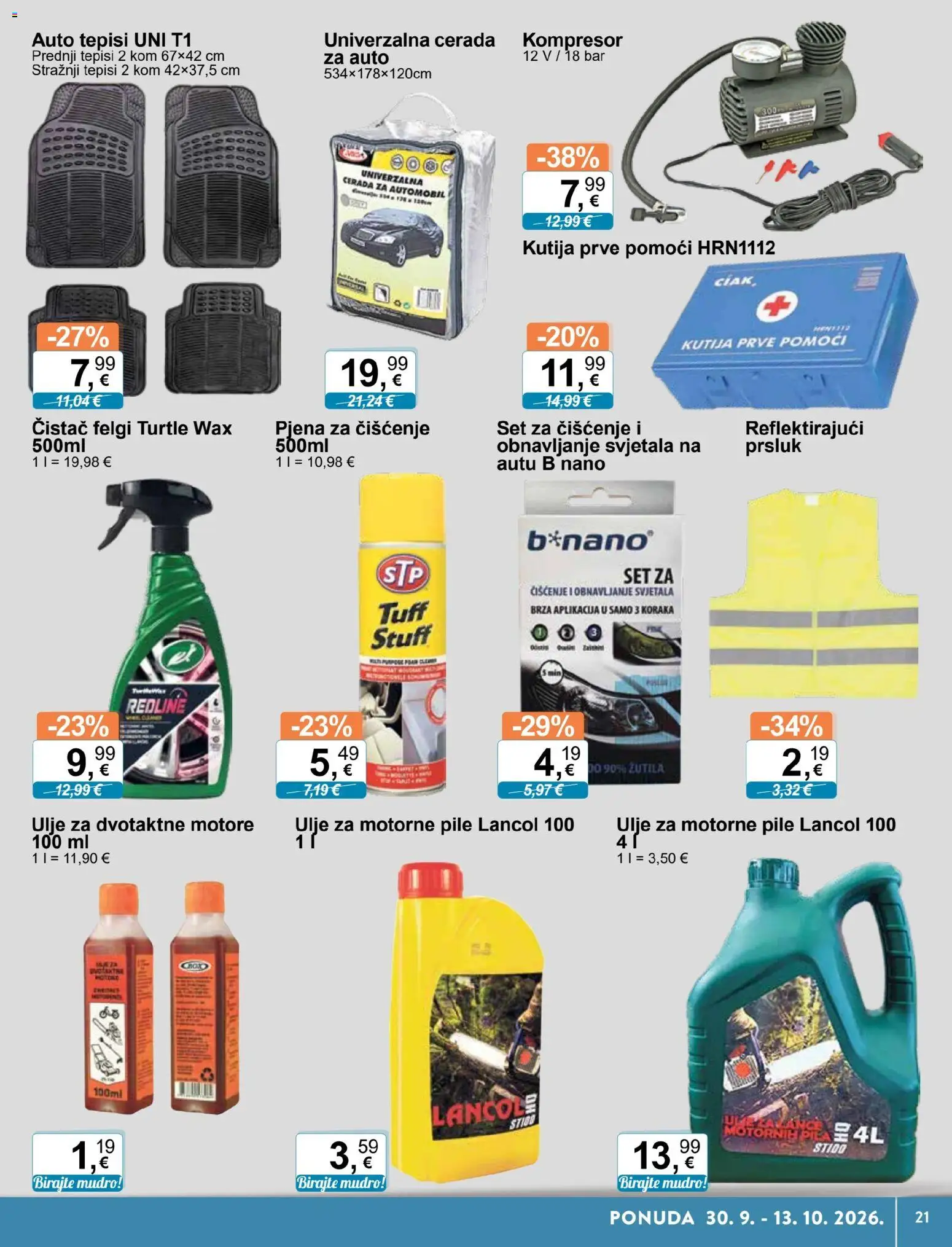 KTC katalog | vrijedi od 30.09.2026 | Stranica: 21 | Proizvodi: Kutija, Ulje, Pjena, Kompresor