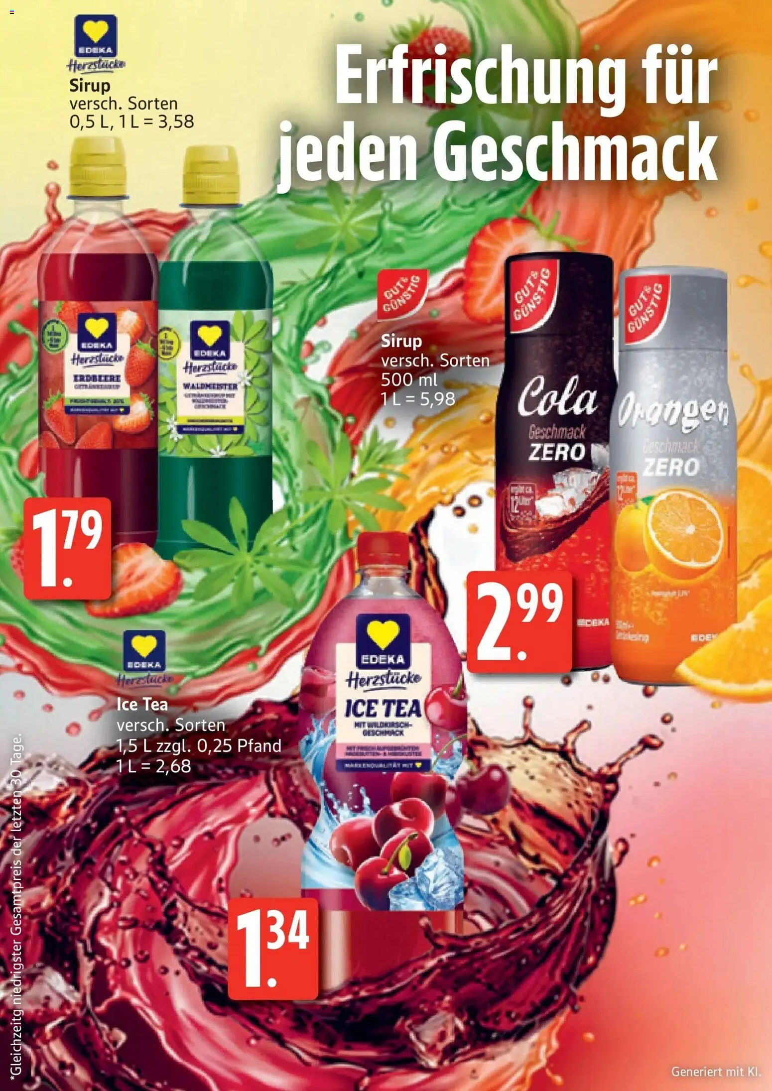 Edeka Prospekt Neu Wulmstorf (ab 17.08.2026) » Angebote Online | Seite: 22 | Produkte: Cola, Orangen, Sirup